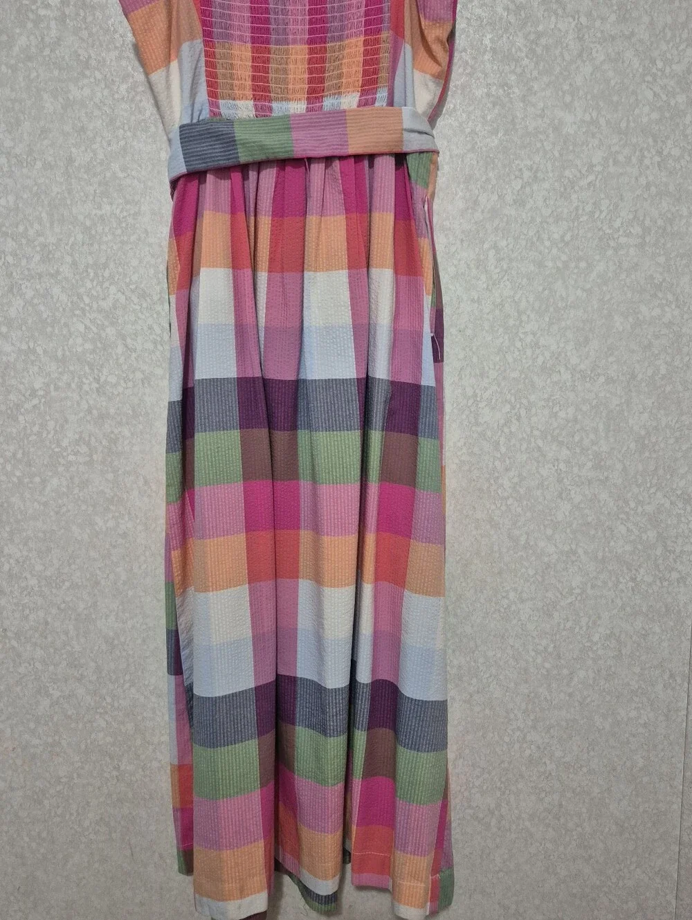 NWT KATE SPADE X TARGET Multi-Color Checkered Spaghetti Strap Dress-Size:S